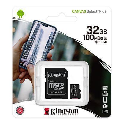 Cartão Micro Sd Kingston Canvas Select Plus C 32gb